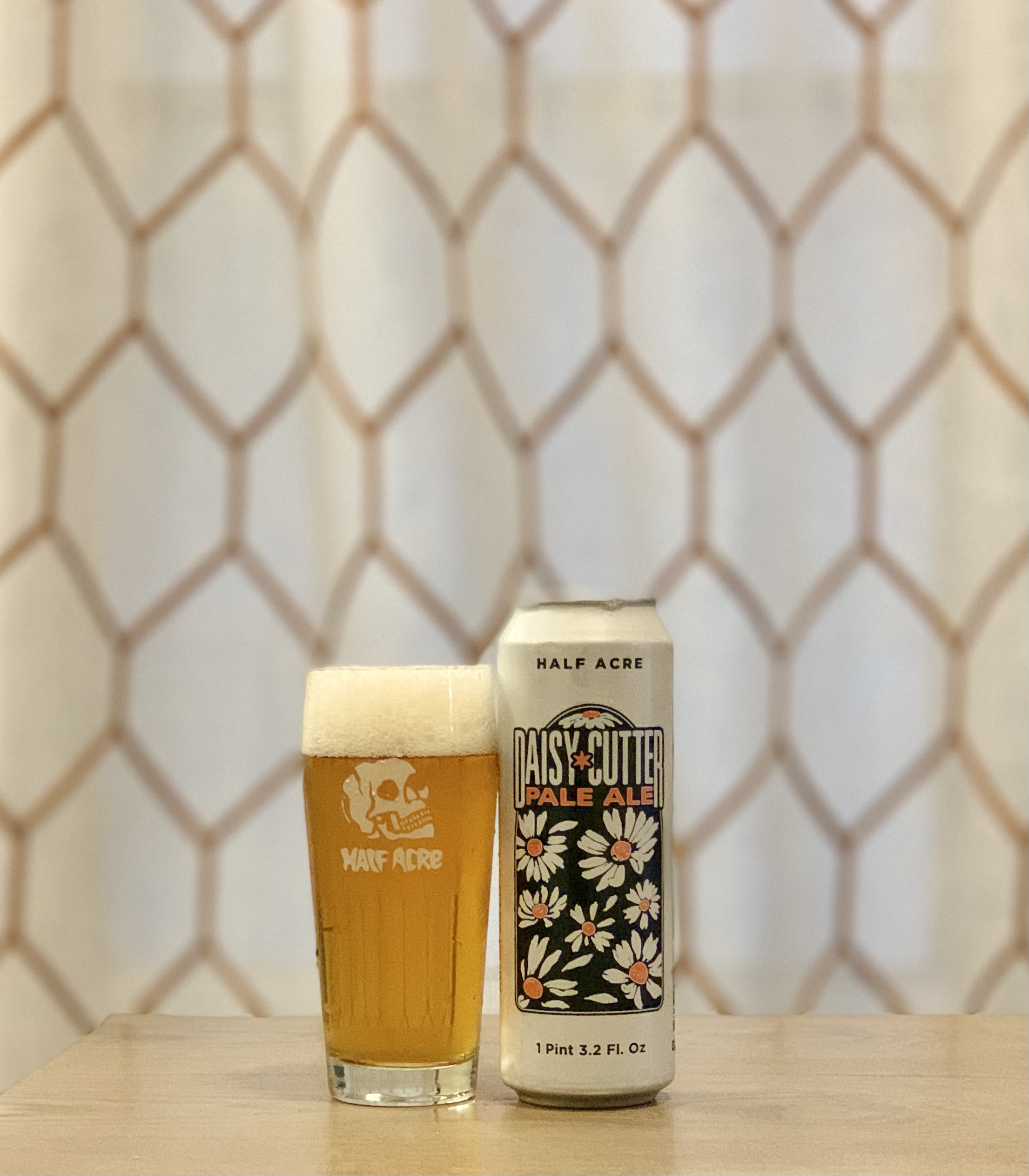 Half Acre Daisy Cutter Beer In Front